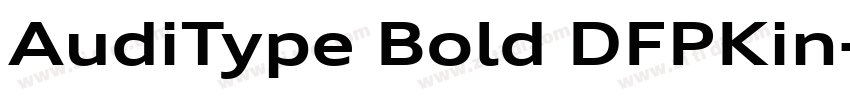 AudiType Bold DFPKin字体转换 AudiType Bold DFPKin字体转换